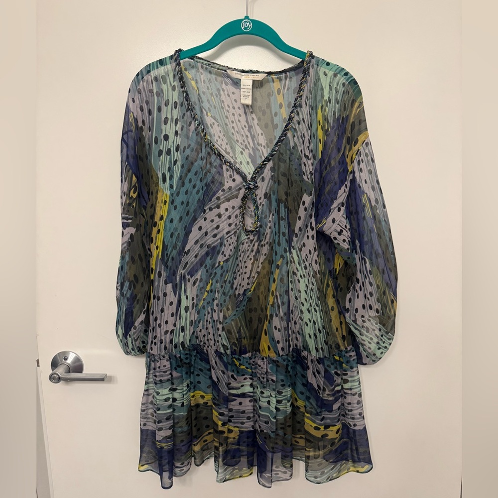 Diane Von Furstenberg Silk Swim Coverup